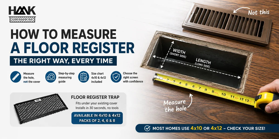 How to Measure a Floor Register