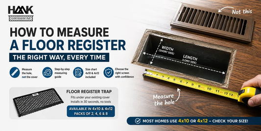 How to Measure a Floor Register
