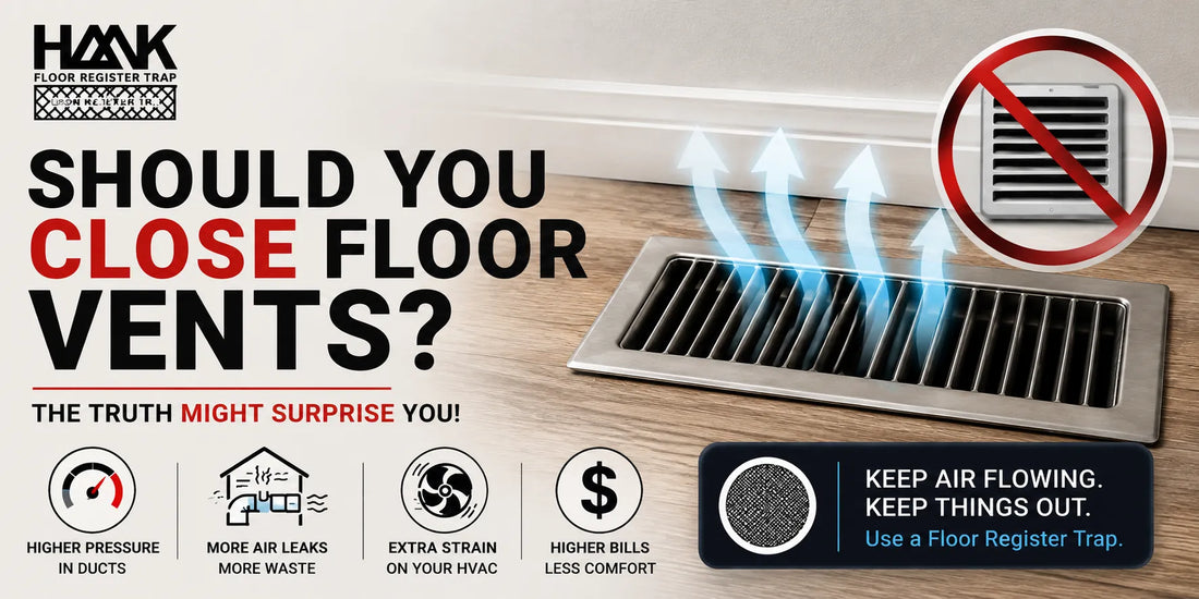 Should Floor Vents Be Open or Closed