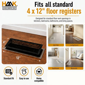 4x12 floor register traps