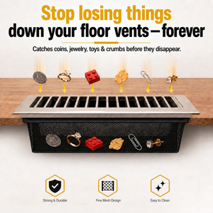 Floor Register Trap | Screen for Home Air Vent Filters (2-Pack / 4,6,8-Pack)