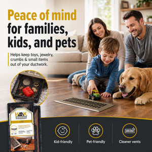 Floor register trap, peace of mind for families