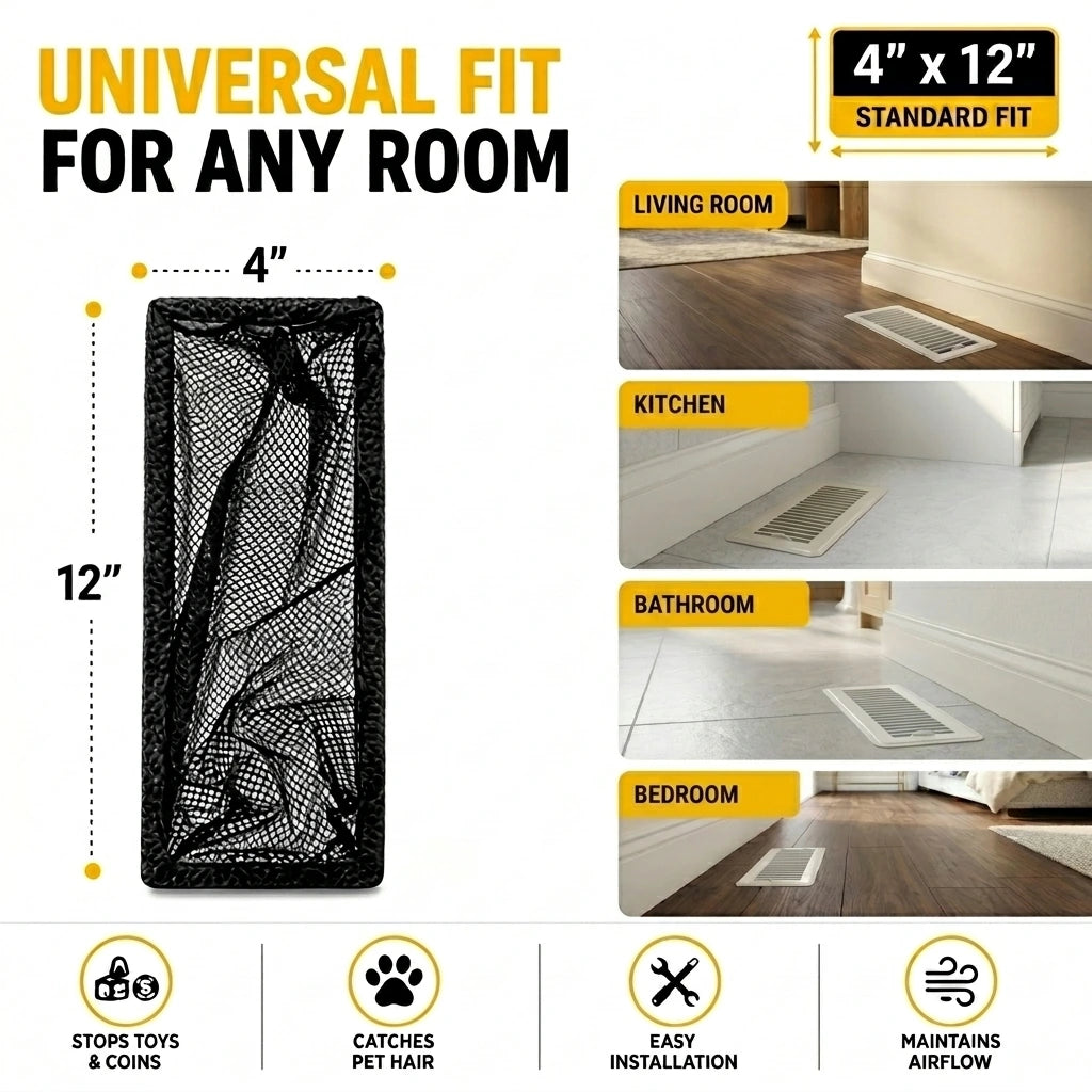 Floor register trap size for your room