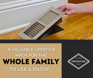 Floor Register Trap 2-Pack | Screen for Home Air Vent Filters (Family Pack - 4 total)